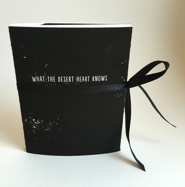 Handmade Accordion Fold Book "What the Desert Heart Knows"